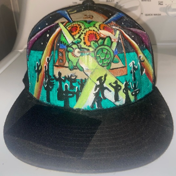 Grateful Dead Terrapin Station custom painted hat. See photo for size - Picture 2 of 5